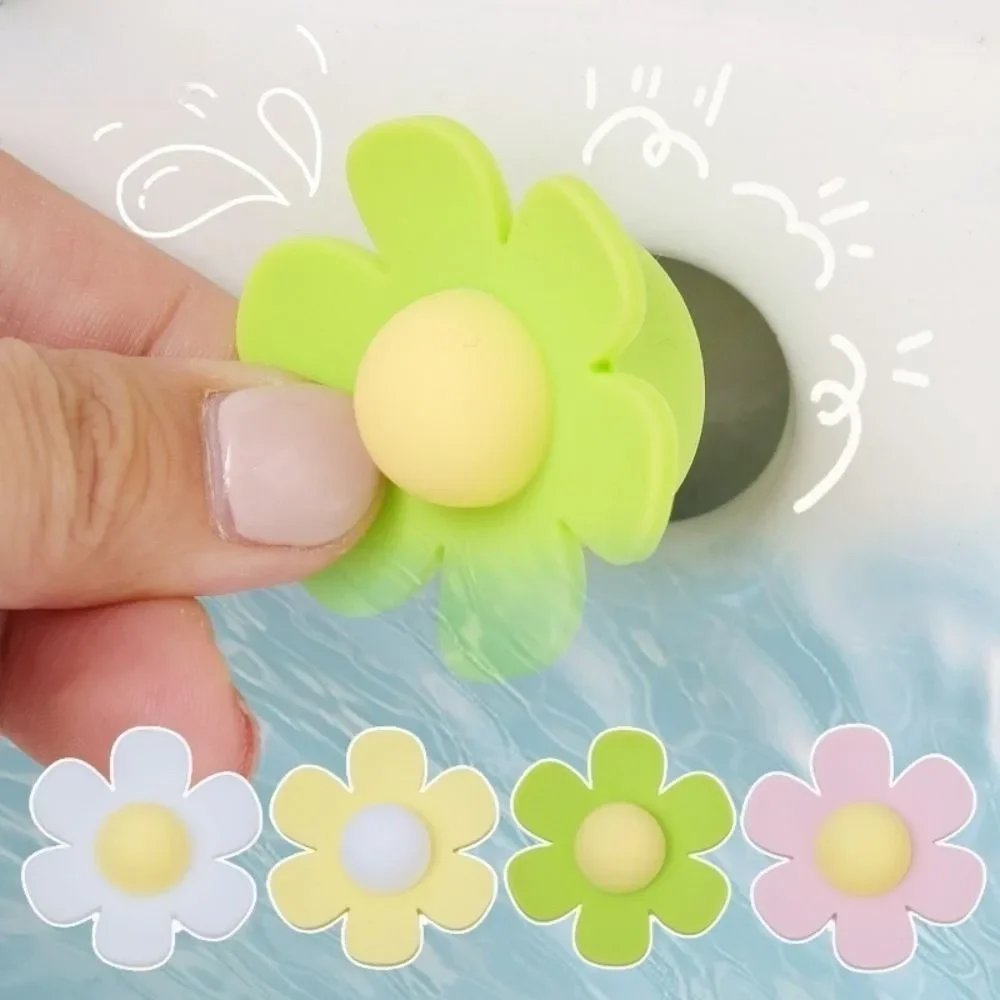 Anti-clogging Sewer Pipe Seal Ring Insect Proof Flower Shaped Flower Sink Overflow Hole Plug Anti-odor