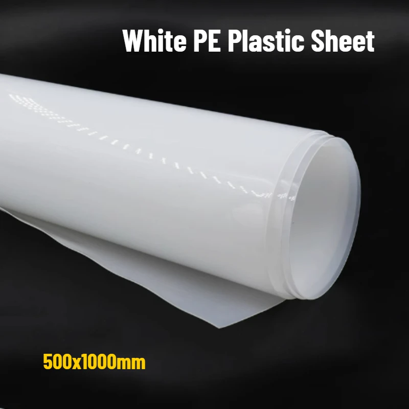 1PCS 0.3/0.5/0.8/1/1.2/1.5mm Thick PE Plate HDPE Polythene Sheet  Wear Resistant Plastic Sheet Waterproof Pad 500x1000mm