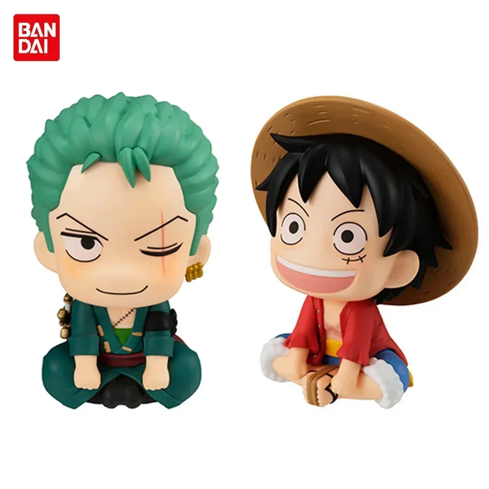 7cm Anime Figure One Piece Cartoon Monkey D Luffy Roronoa Zoro Q Figural Dolls Car Decoration PVC Model Toys Kids Birthday Gifts