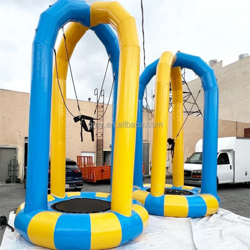 

Hot sale blow up kids bungee jumping games inflatable bungee trampoline for events