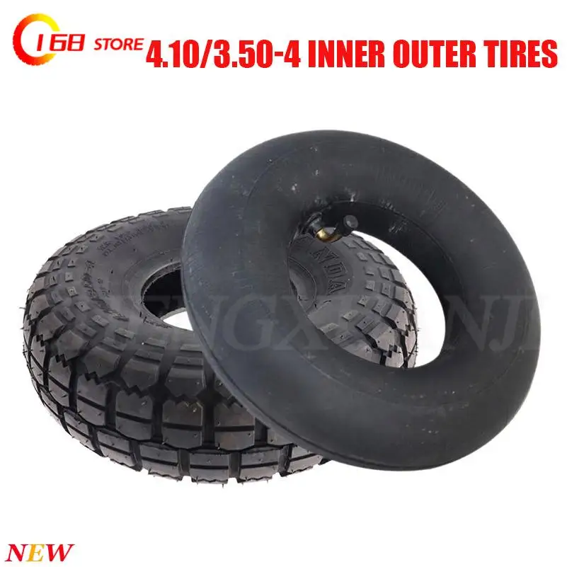 Handcart 4.10/3.50-4 Inner and Outer Tires Electric Scooter Three Wheel Four Wheel Scooter 10 inch Tire