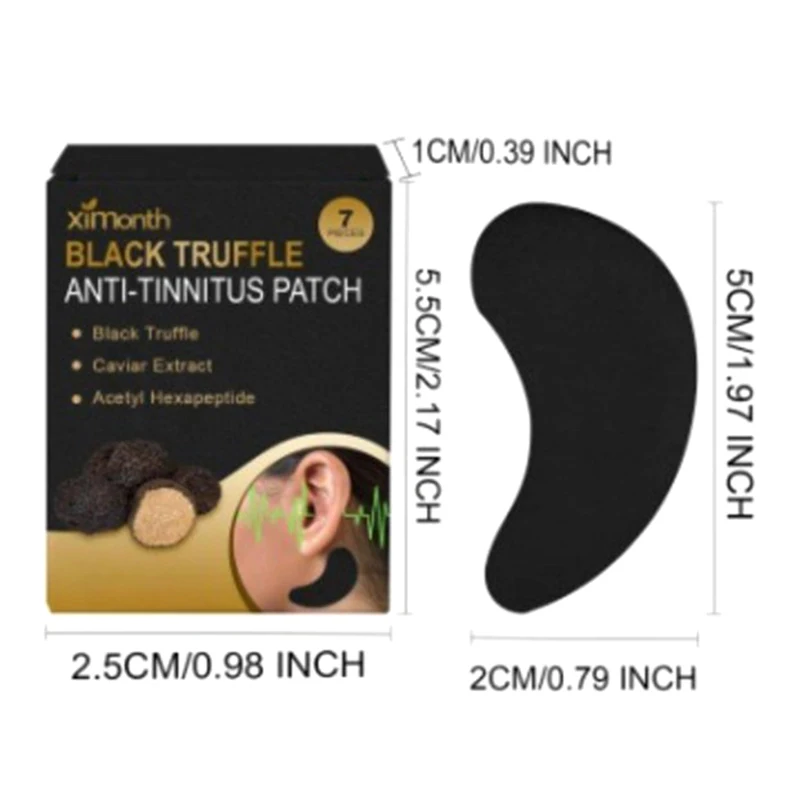 7 Pcs Relaxing Ear Patch Portable Tinnitus Treatment Patch Prevent Vomitng Improve Listening Anti Headache Ear Ringing Patch