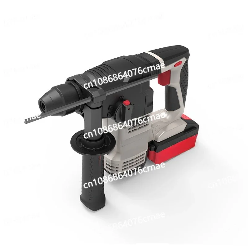 Brushless Lithium Electric Hammer Clutch Rechargeable Pickaxe Impact Drilling Concrete Cutting Multifunctional Power Tools