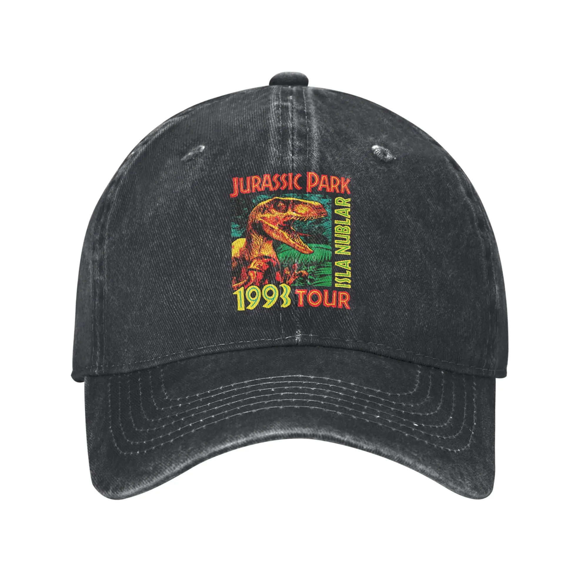 

Jurassic Park 1993 Tour Casual Baseball Cap Summer Trucker Hat Sun Visor Hippie Hip Hop Hats Couple Women Classic Baseball Caps