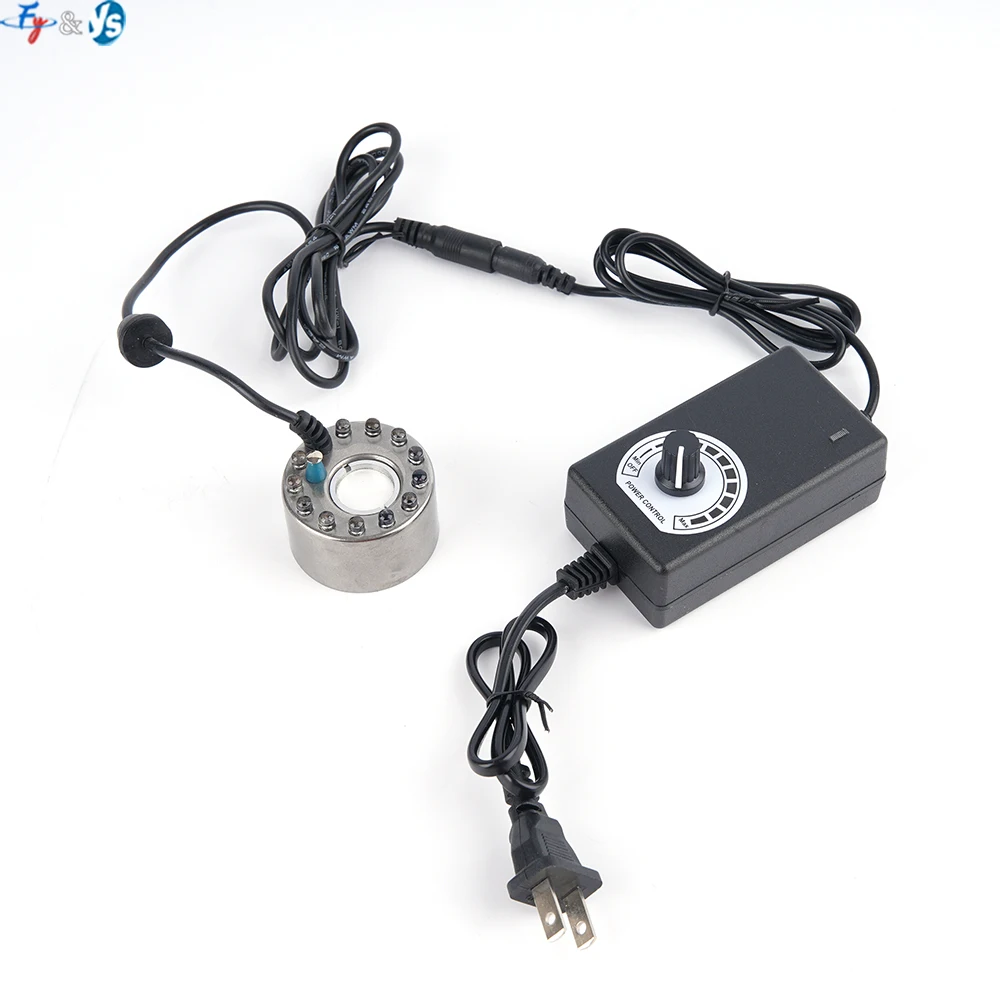 Multi Plug Ultrasonic Fogger Nozzle Fish Tank Atomization Spray 5-in-1 Mist Maker Fogger Rockery Pool Fog Misting Humidifier