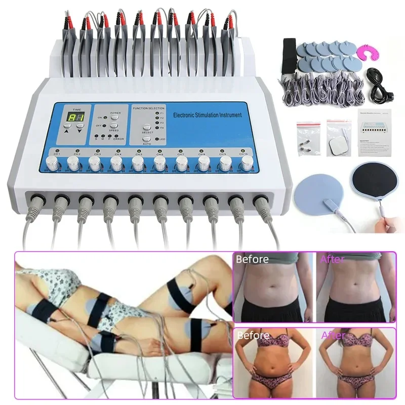 Weight Loss Machine Russia Waves EMS Electric Muscle Stimulator Body Massager Slimming Electro Myostimulation Device Skin Care