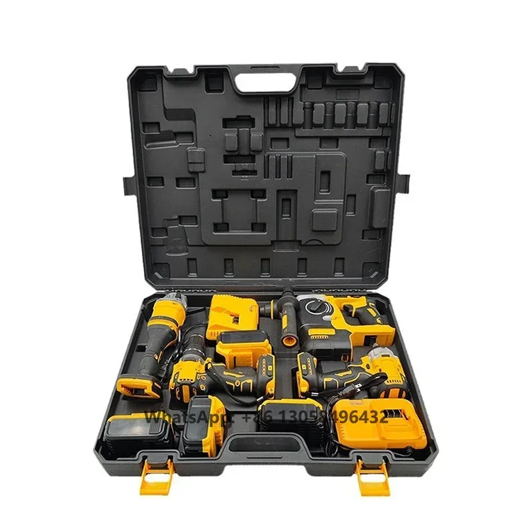 Professional Tool Sets 42v 21v 4.0ah Lithium Battery Cordless Driver Power Car Impact Wrench Set