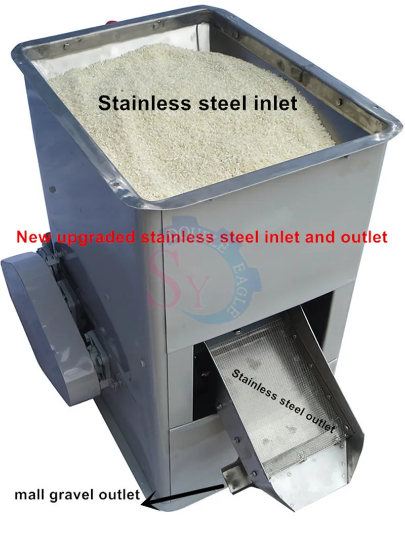 500 kg/h Hocheffiziente industrielle Kleinkorn-Zerstörmaschine/Reis-Entferner-Ausrüstung/Kaffee-Bohnen-Girst-Sandstein-Entferner