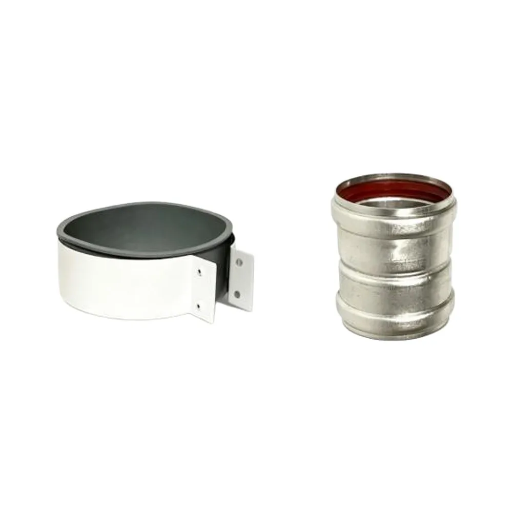 Aluminum For Exhaust Elbow Fitting for Wall-Mounted Boilers Thermally Stable Design for Continuous Heating System Operation