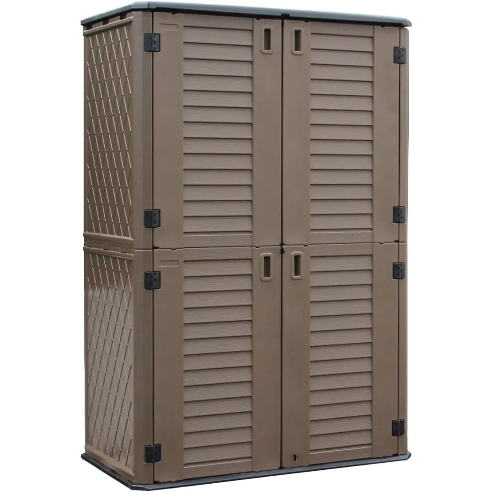 

29 X 50 X 79.53 Outdoor Storage Shed Waterproof, Small Resin Vertical Outdoor Storage Cabinet