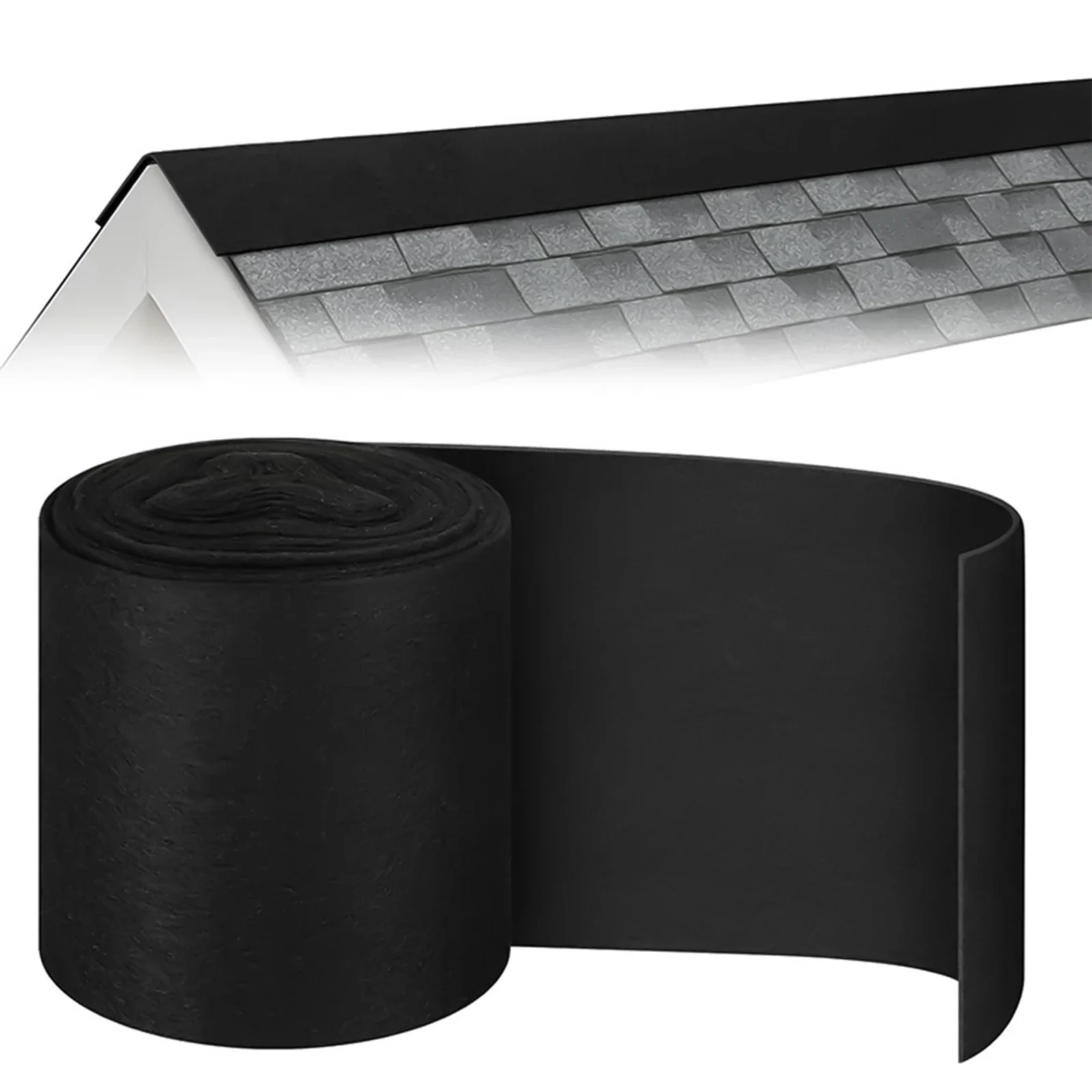 Ridge Vent Filter with Activated Carbon Roll and Metal Backing for Home and Industrial Use