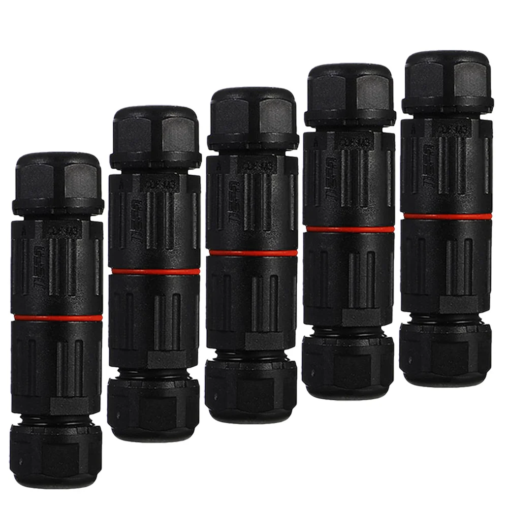 

5Pcs Waterproof Electrical Cable Connectors Outdoor Wire Connector IP68 Safe Reliable Performance Cable Connector