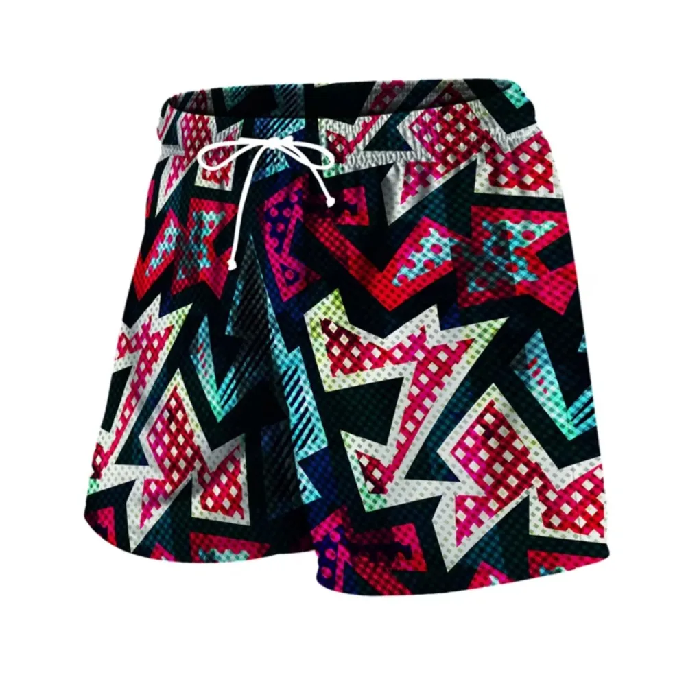 2026 Summer New Men's Design Fashion Creative Shorts Casual Outdoor Sports Quick Drying Trendy Mesh Holiday Shorts