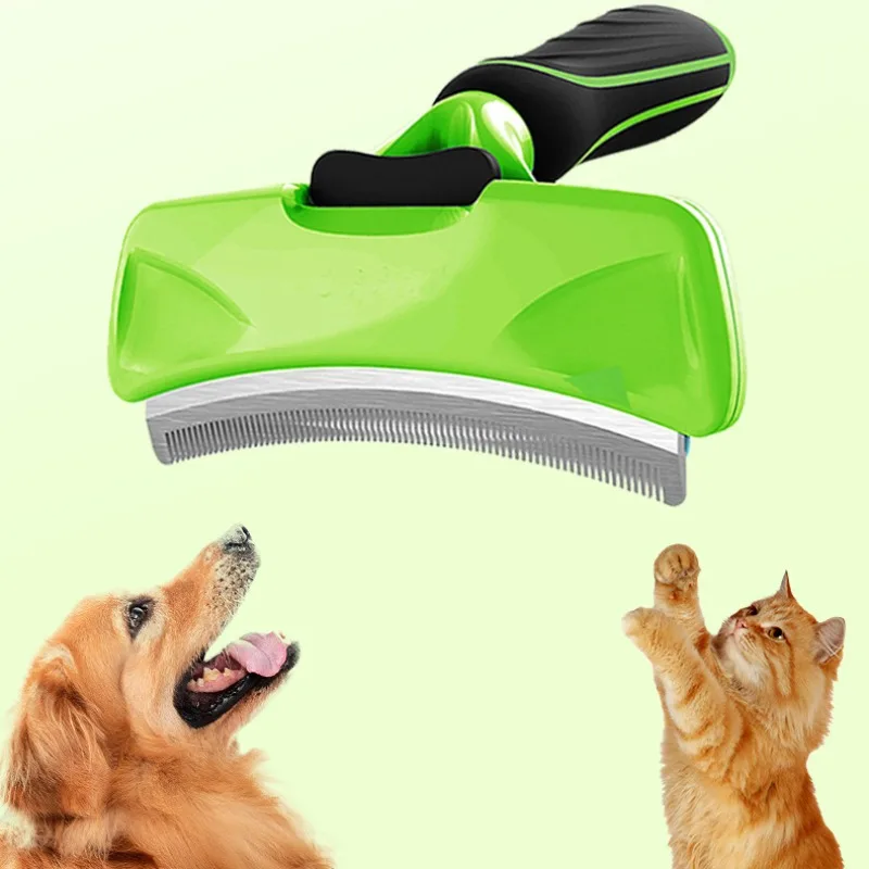 

Pet Hair Remover Combs, Furmine Cat Grooming Brush, Deshedding Tool, Comb Edge Trimming, Dog Rake Removal Fur Brush, New Upgrade