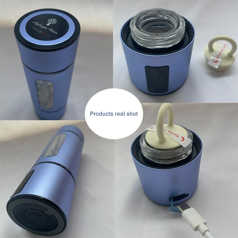 NEW Portable hydrogen water bottle generator SPE PEM tech Molecular Hydrogen Water Maker with an Inhaler Adapter