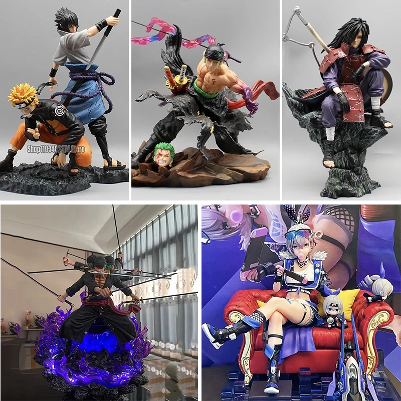 

Anime Roronoa Zoro Three Heads and Six Wano Country Action Figures Zoro One Piece Figurine PVC Collection Toys Birthday Gifts