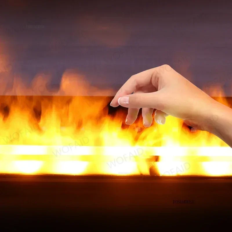 Nordic Decorative Fireplace Living Room 3d Atomization Fireplaces Light Luxury Embedded Electric Fireplace with Imitation Fire