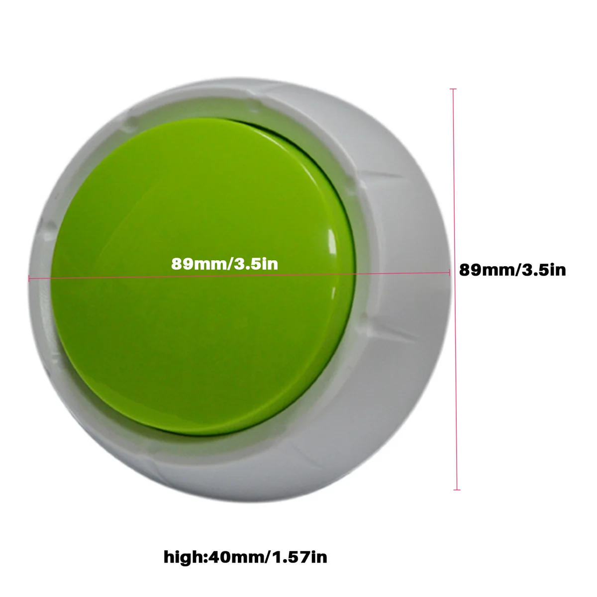 Knijp klankkast Muziekdoos Opneembare stemgeluidsknop Feestartikelen Communicatieknoppen Zoemer Klinkende doos Groen