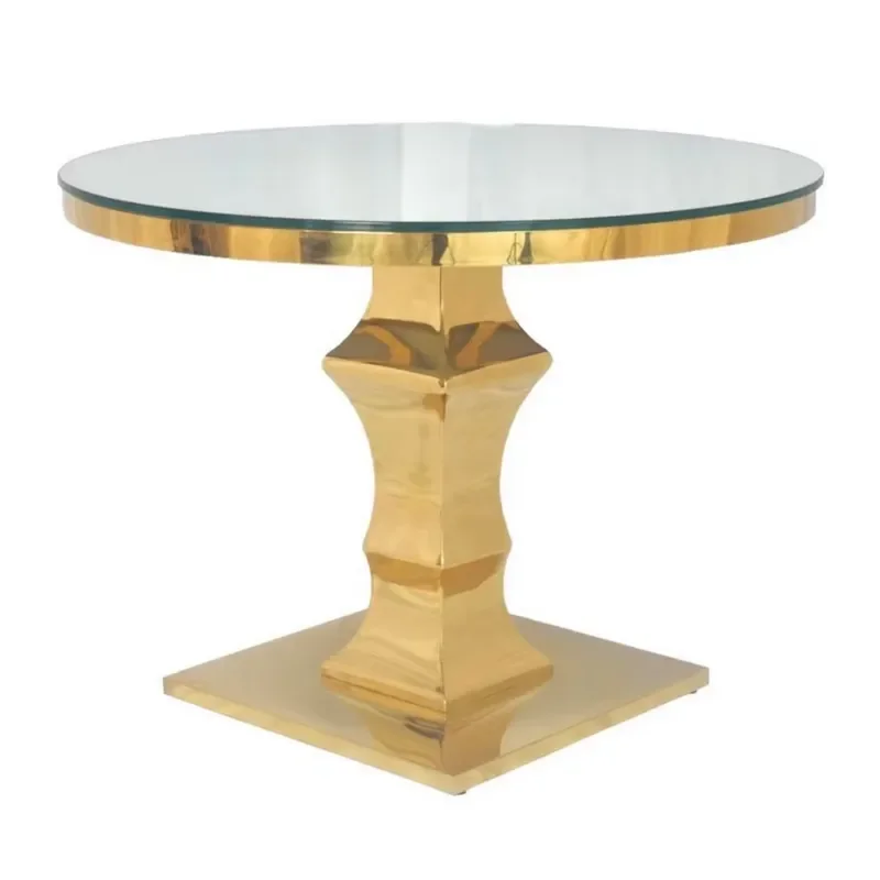 Luxurious Shock-Proof Glass Tabletop for Wedding Events and Family Bars Elegant Dining Tables