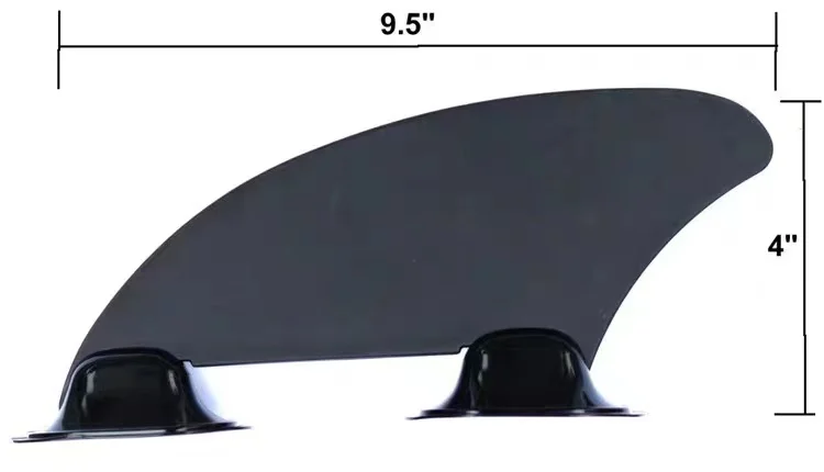 SUP substituição Side Fin para Kayak Boat, durável Fin Board, acessórios para esportes aquáticos, 4"