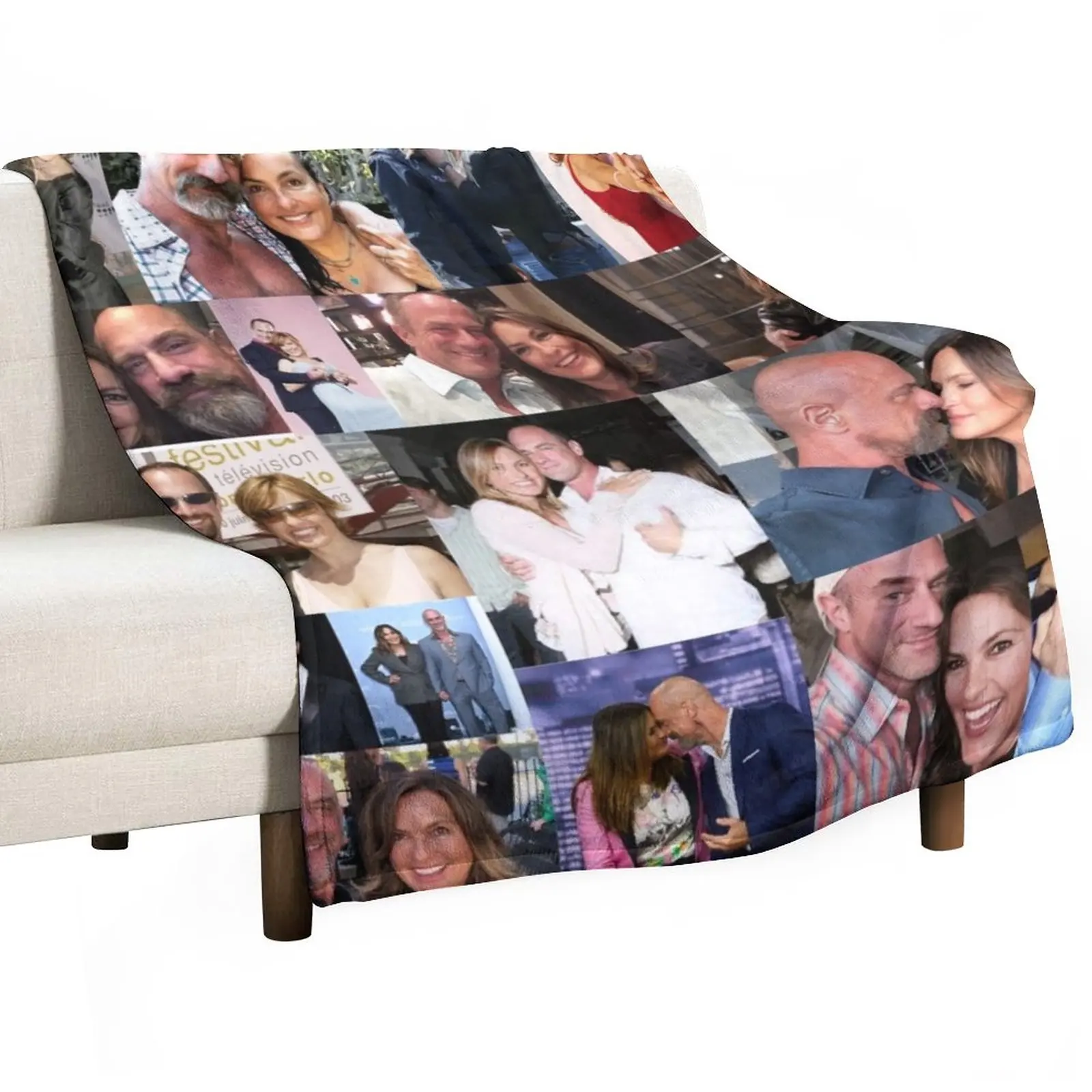 Chris Meloni and Mariska Hargitay Throw Blanket Luxury Designer Blanket Beautiful Blankets