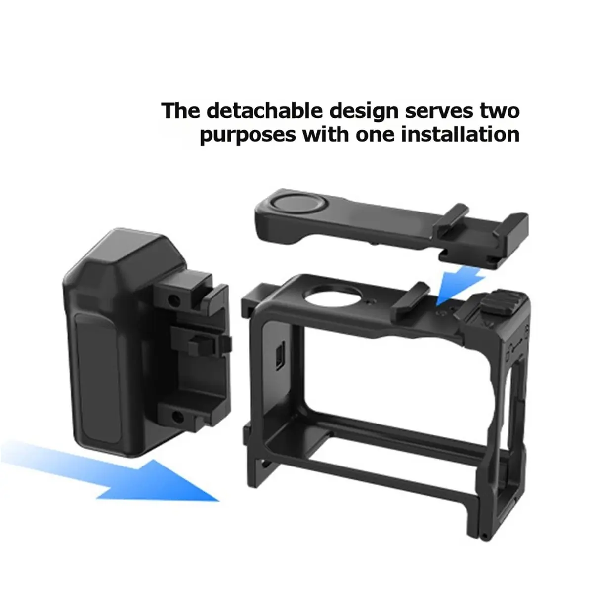 wilwill Street Grip Kit for Action 6 Hand Grip Mount with Quick Release Rabbit Cage Shutter Button & Protective Frame