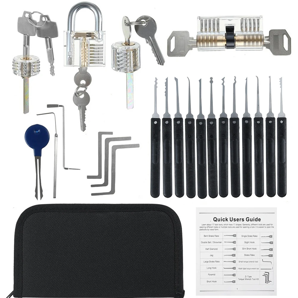 

Набор для вскрытия замков, прозрачный, многофункциональный, для обучения, стальной, для навесных замков, ручной инструмент для вскрытия