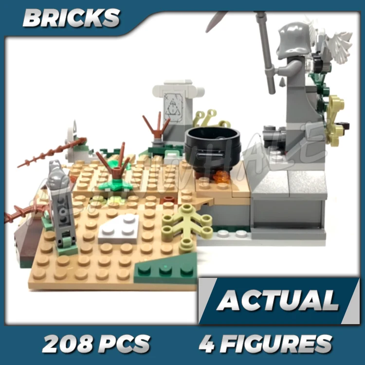 

208pcs Magical World of Wizards The Rise of Volde Graveyard Tombstones 11345 Building Kits Toys Compatible With Bricks