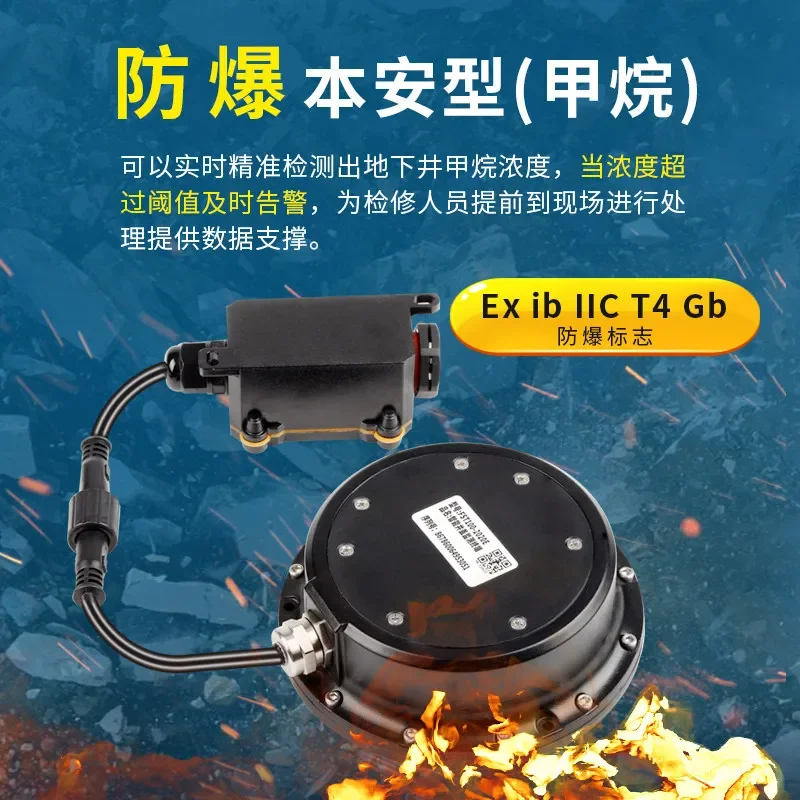 Intelligent Manhole Cover Sensor Alarm for Abnormal Water Leaching Methane Detection NB 4G Urban Monitoring End Point 4