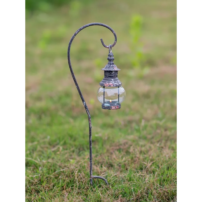 Wrought iron floor plug wind lamp garden grocery garden floor decoration lamp