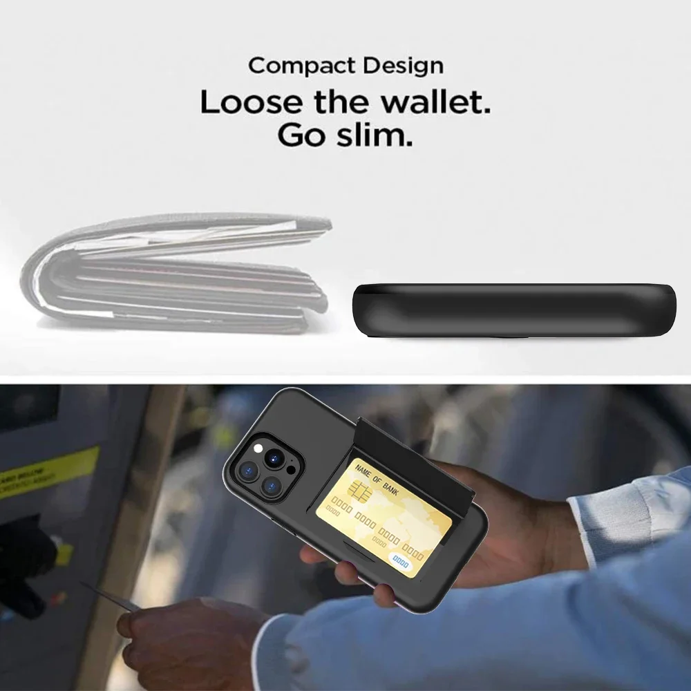 Credit Card Protective Wallets Case For iPhone 16 Pro 15 14 13 12 11 Pro Max for iPhone 16 Pro Max xr xs 7 8 Plus se 2020 Cover image 5