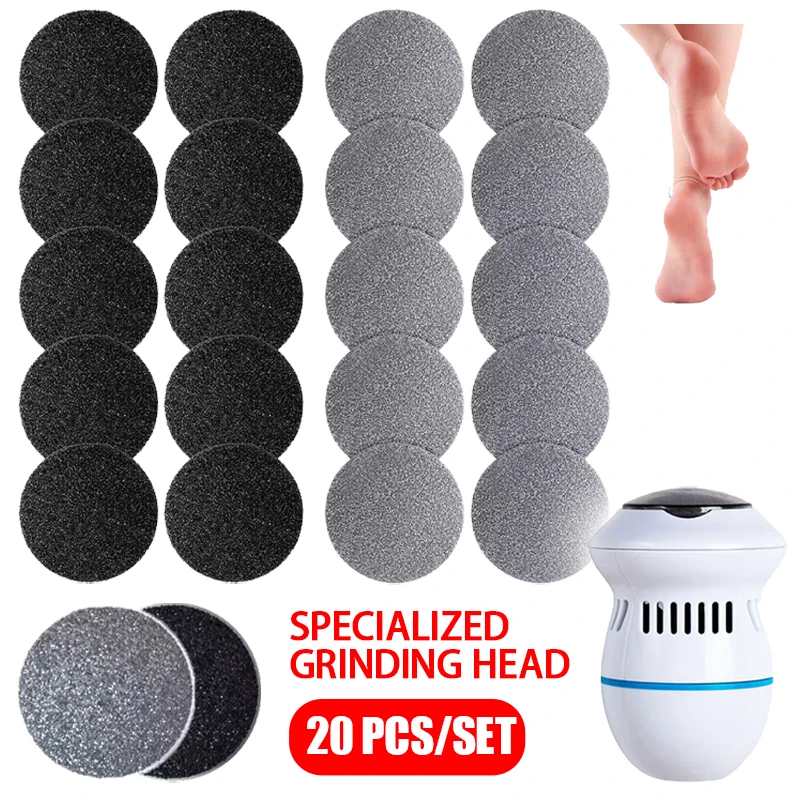 

20 шт. сменные роликовые пилочки для ног, педикюр, жесткая омертвевшая кожа, средство для удаления мозолей, сменные ролики, пилочки для ног, аксессуары