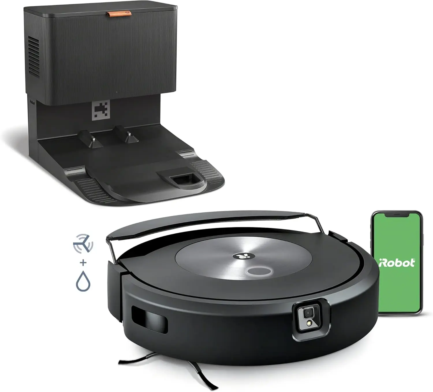 

Roomba Combo j7+ Self-Emptying Robot Vacuum & Mop - Automatically Vacuums and Mops, Fully Retractable Mop pad, Identifies