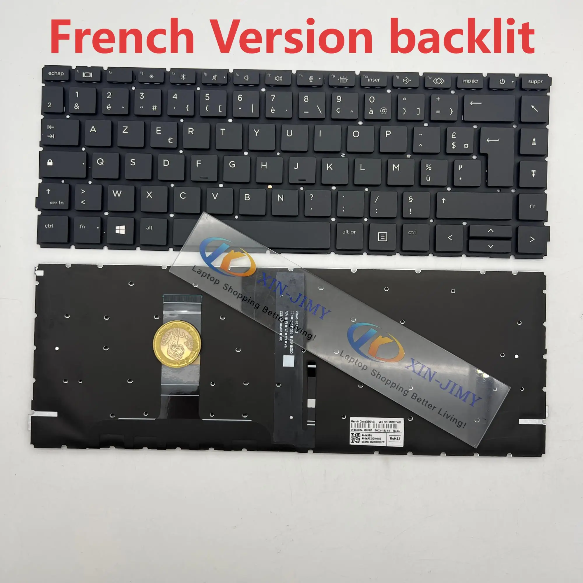 

440 G10 AZERTY/FR backlit keyboard for HP ProBook 440 G9 G10 445 G9 G10 640 G8 645 G8 EliteBook 640 G9 G10 French
