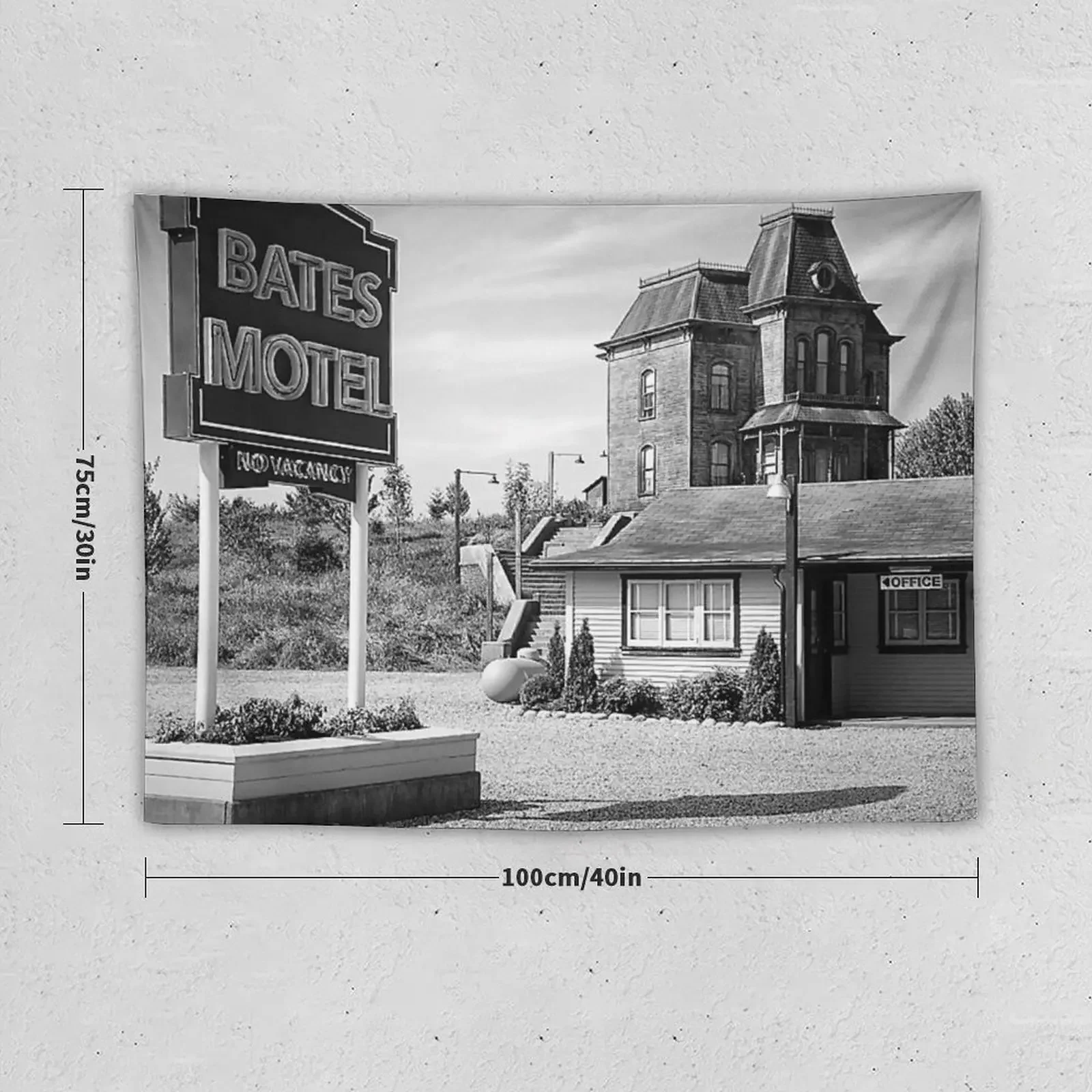 motel spooky psycho norman vintage antique still print Tapestry Decorative Paintings Wall Hanging Tapestry