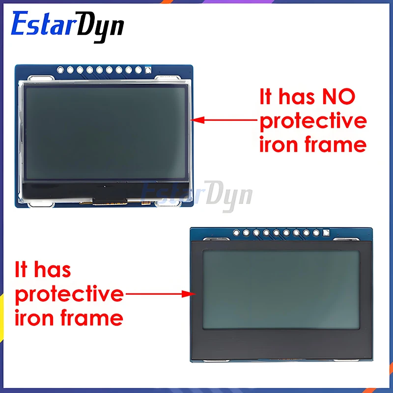 Estardyn 12864 SPI módulo LCD 128X64 SPI ST7567A COG placa de pantalla gráfica Panel LCM 128x64 pantalla de matriz de puntos para Arduino