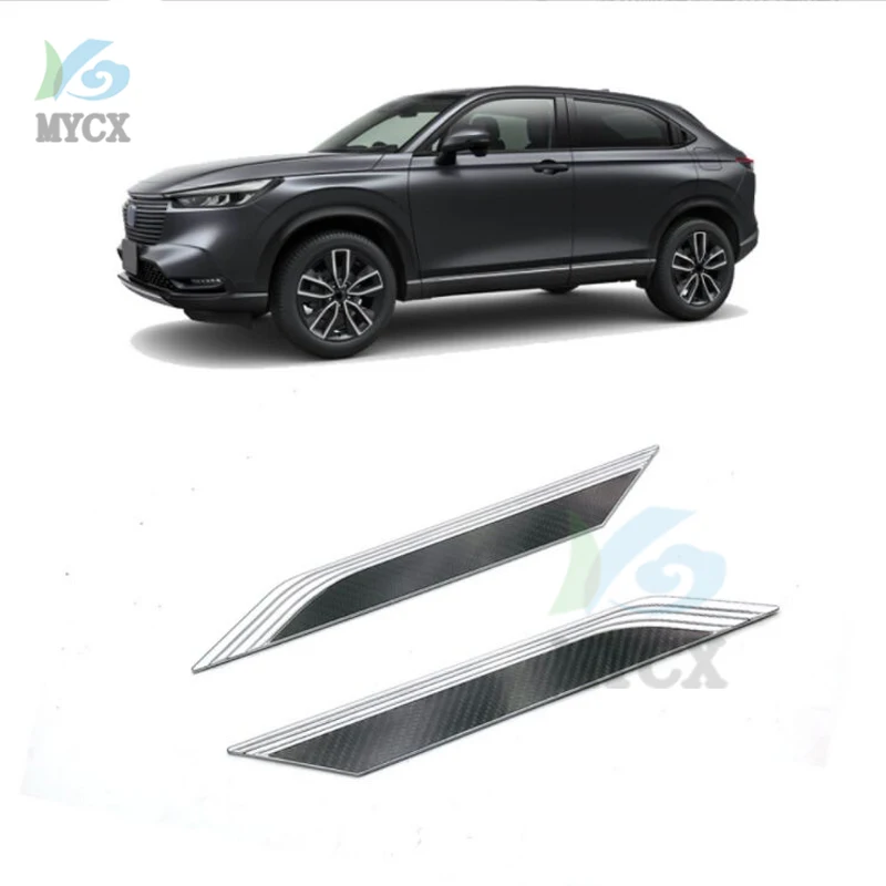 FOR Honda HR-V HRV VEZEL 2021 2022 Rear wing trim strips trunk tailgate wing bright strips anti-scratch bumping