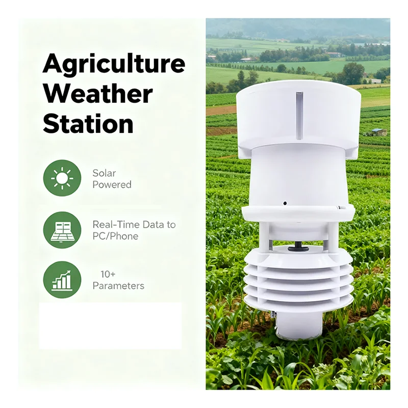 7 in 1 Multifunctional Weather Station Intelligent Ultrasonic Compact Automatic Weather Station Sensor