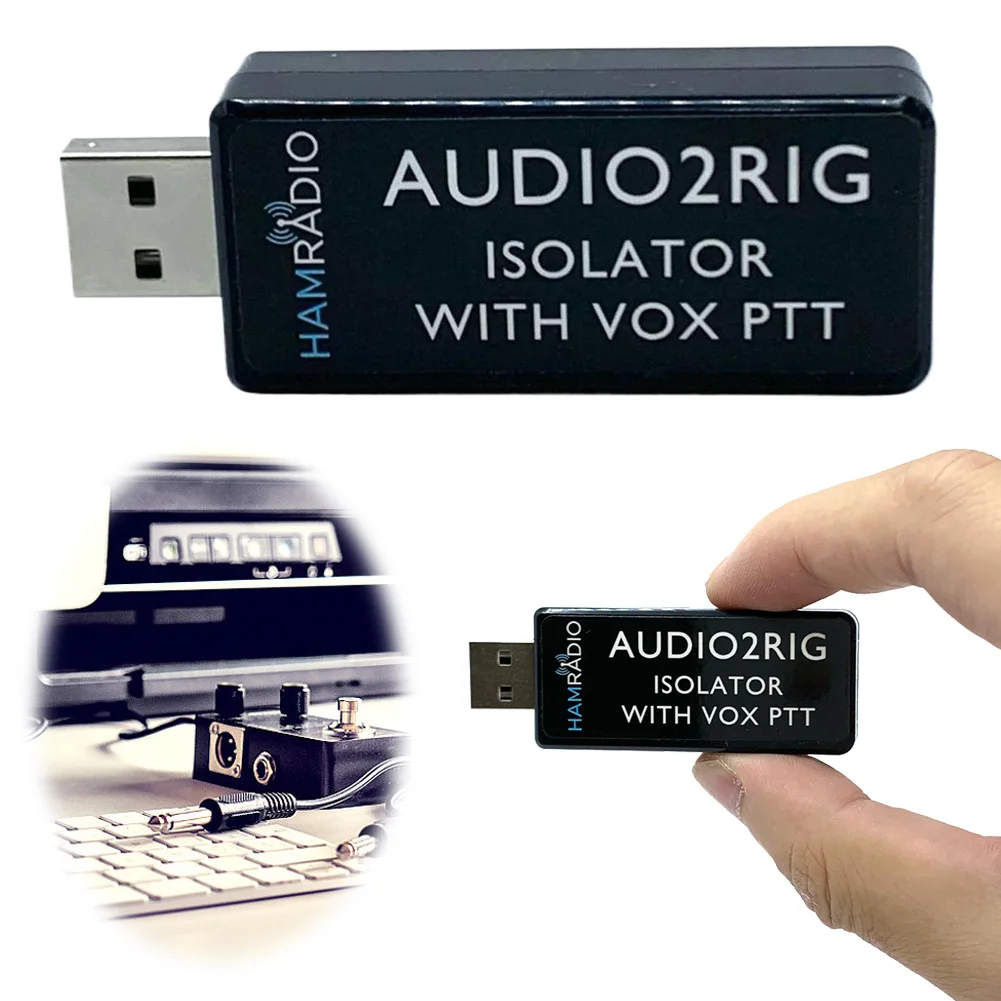 AUDIO2RIG USB كارت الصوت موصل المعزل يدعم VOX PTT التحكم USB محول الصوت موصل الراديو ل كينوود YAESU ICOM