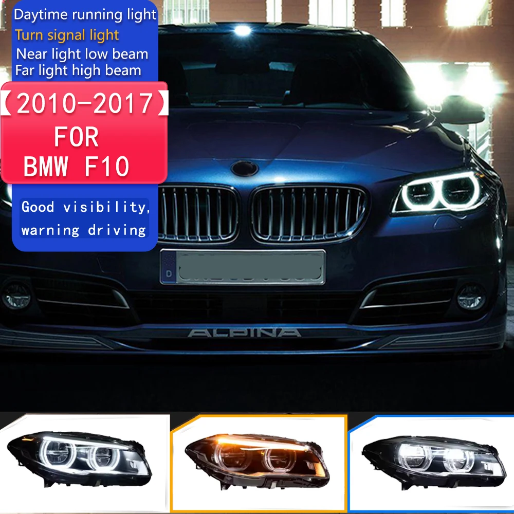 

Стайлинг автомобиля фары для BMW F10 2010 2011-2017 520i 525i 530i F18 светодиодные фары DRL линзы проектора автоаксессуары