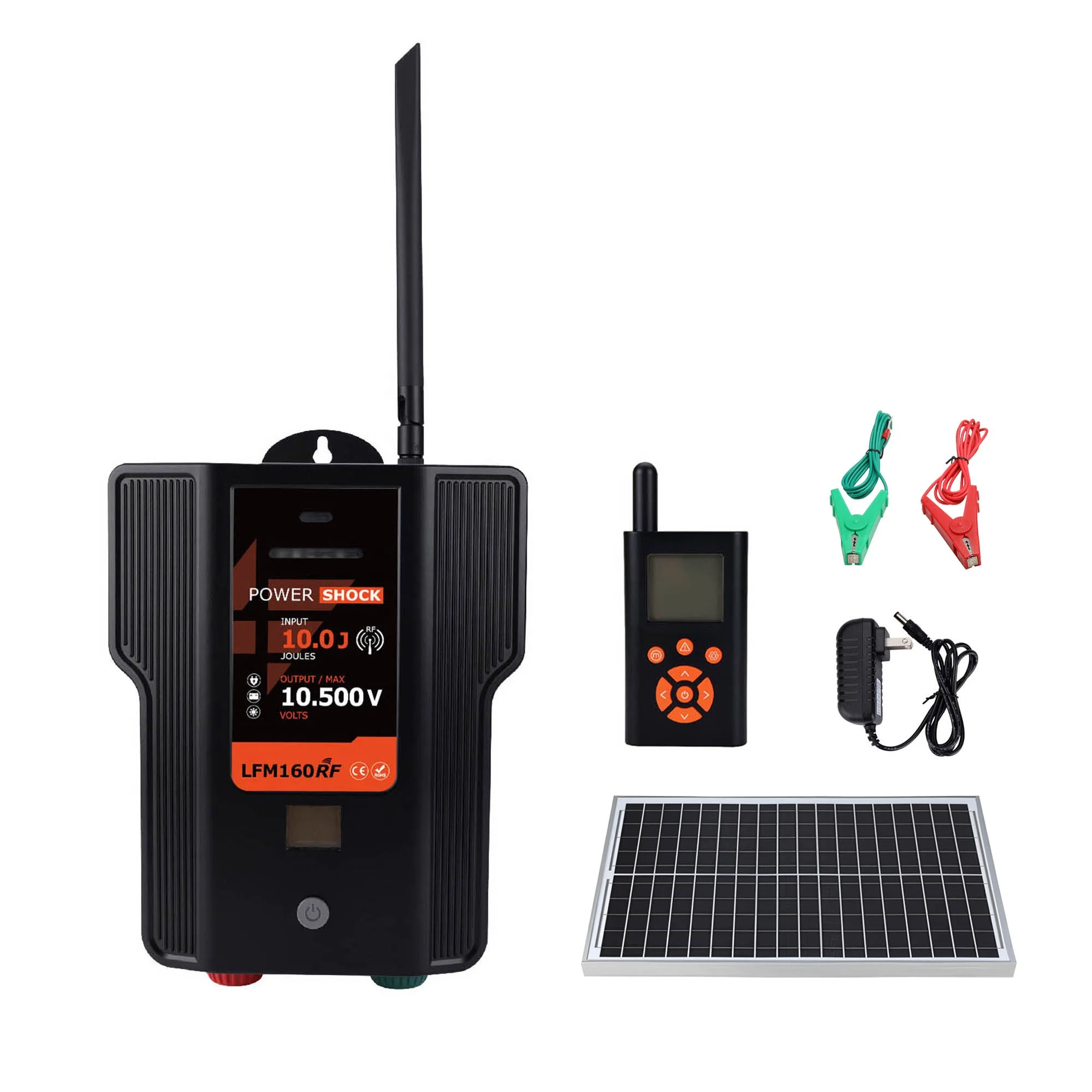 7J Solar Electric Fence Energizer, Eco-friendly Livestock Fence Power Controller for Sheep Farm