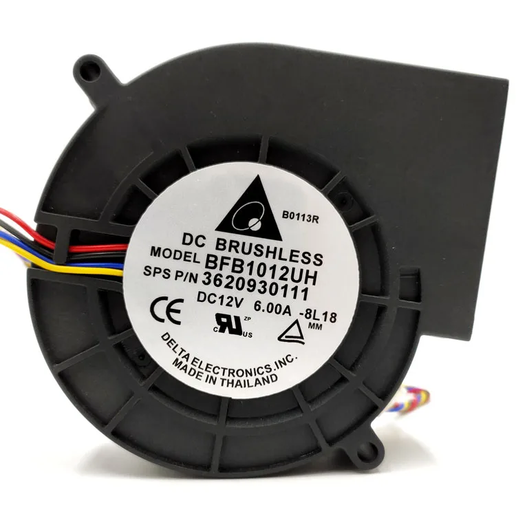 Delta BFB1012UH 12V 6A 9733 Projektor o wysokim przepływie powietrza Turbo dmuchawa Wentylator odśrodkowy 9cm