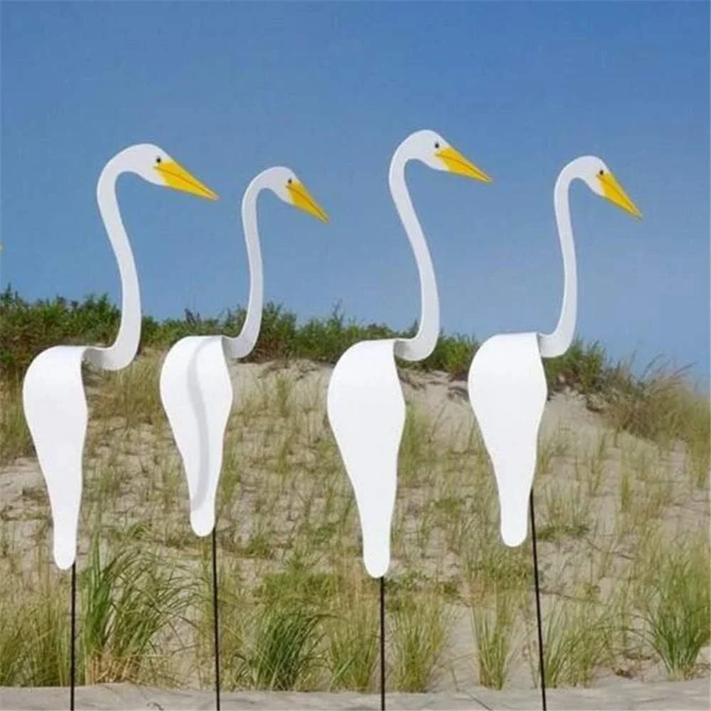 

Flamingo Yard Décor,Dancing Birds Garden Metal Wind Art,Plastic Outdoor Wind Spinner Garden Yard Rotating Drive Bird Decor