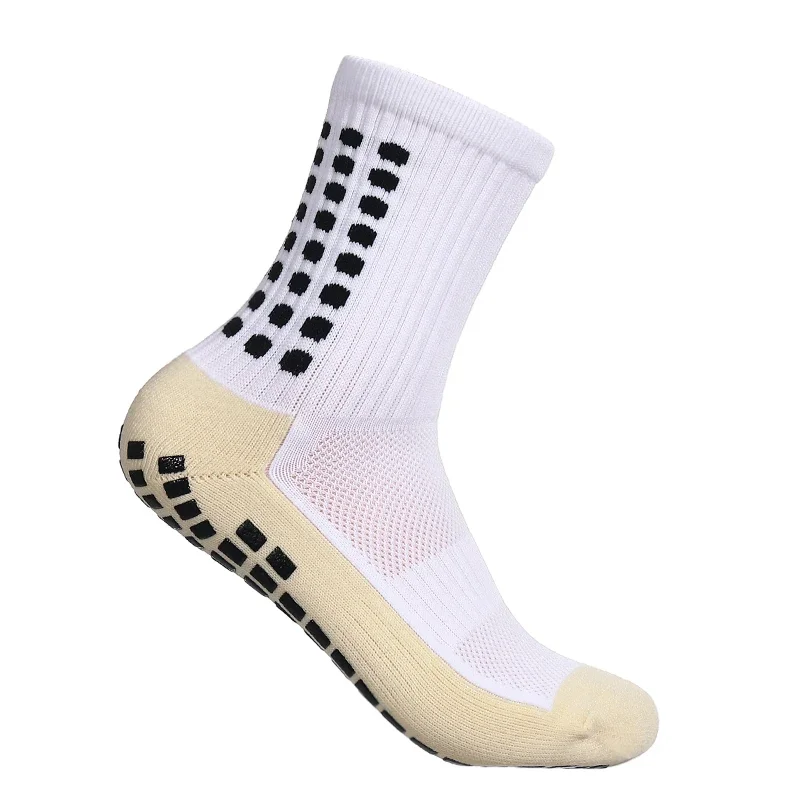 MagiMobo Grip Football Socks Glue Dispenser Men Mid Calf Socks Non Slip Running Sports Socks