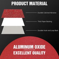 5 Inch 8 Hole 125mm Sandpaper Round Shape Sanding Discs Hook Loop Sanding Paper Buffing Sheet Sander Polishing Abrasive Discs 3