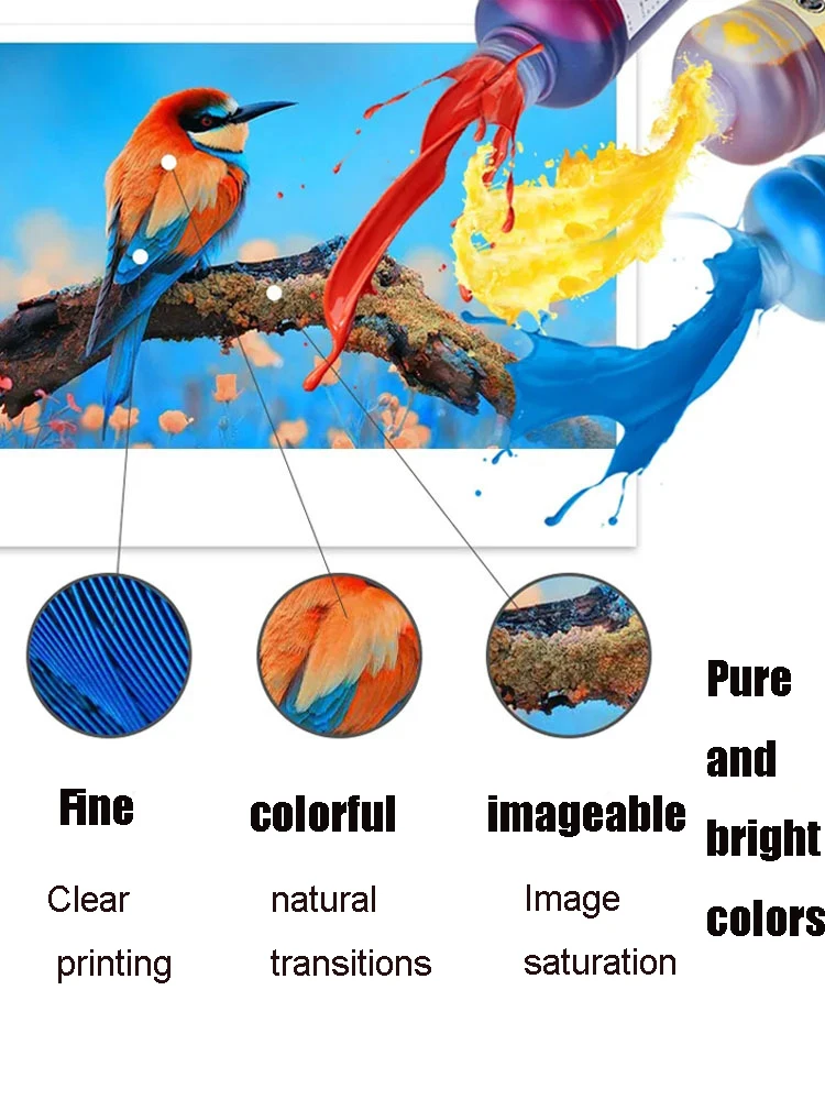 خرطوشة حبر Vilaxh المعاد تعبئتها 63XL hp63 لـ HP 63 XL Officejet 5200 4652 4655 3830 4650 4656 4657 ENVY 4510 4511 4520 4522 4526 #6