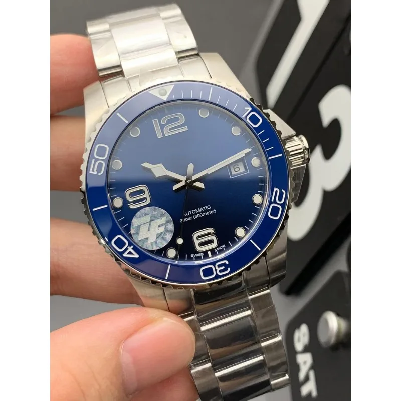 Blue Plate 2024 Stainless steel watch band Men's automatic mechanical movement Sapphire glass mirror luxury brand 40MM