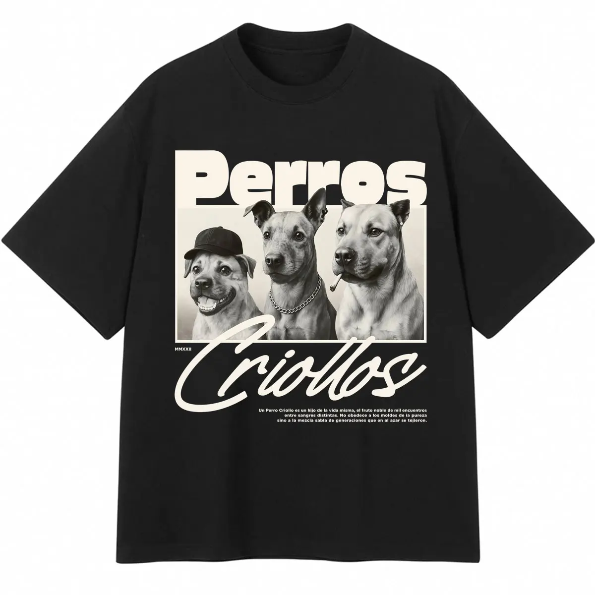 Funny Dogs Meme T Shirts Perros Criollos Fashion Vintage Graphic T-shirts Men Women Oversized Cotton Casual T Shirt Streetwear
