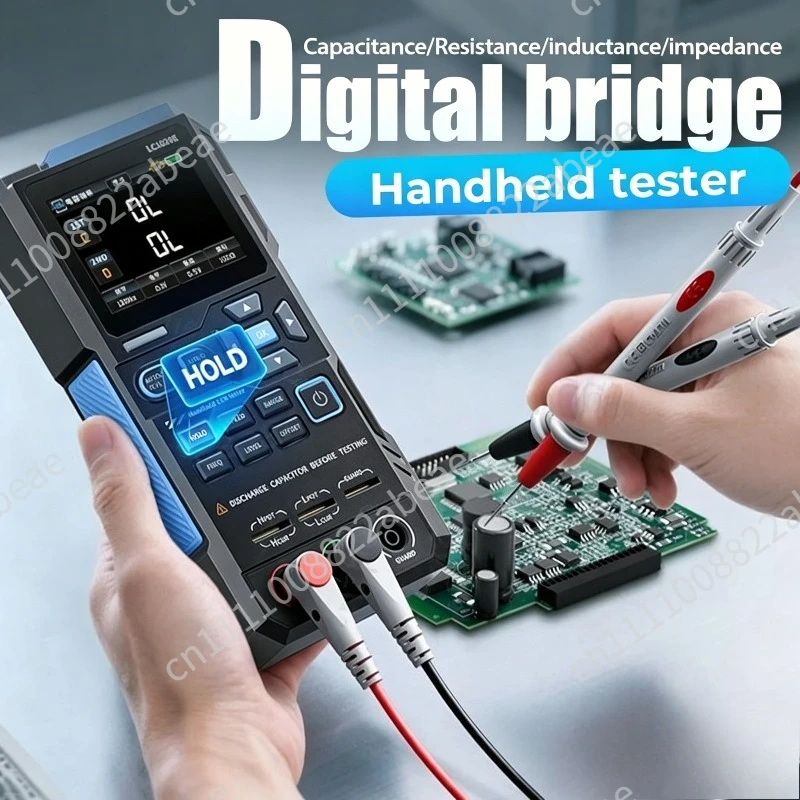 LC1020E High-Precision Handheld Tool Digital Bridge Tester Handheld LCR Meter Intelligent Component Recognition