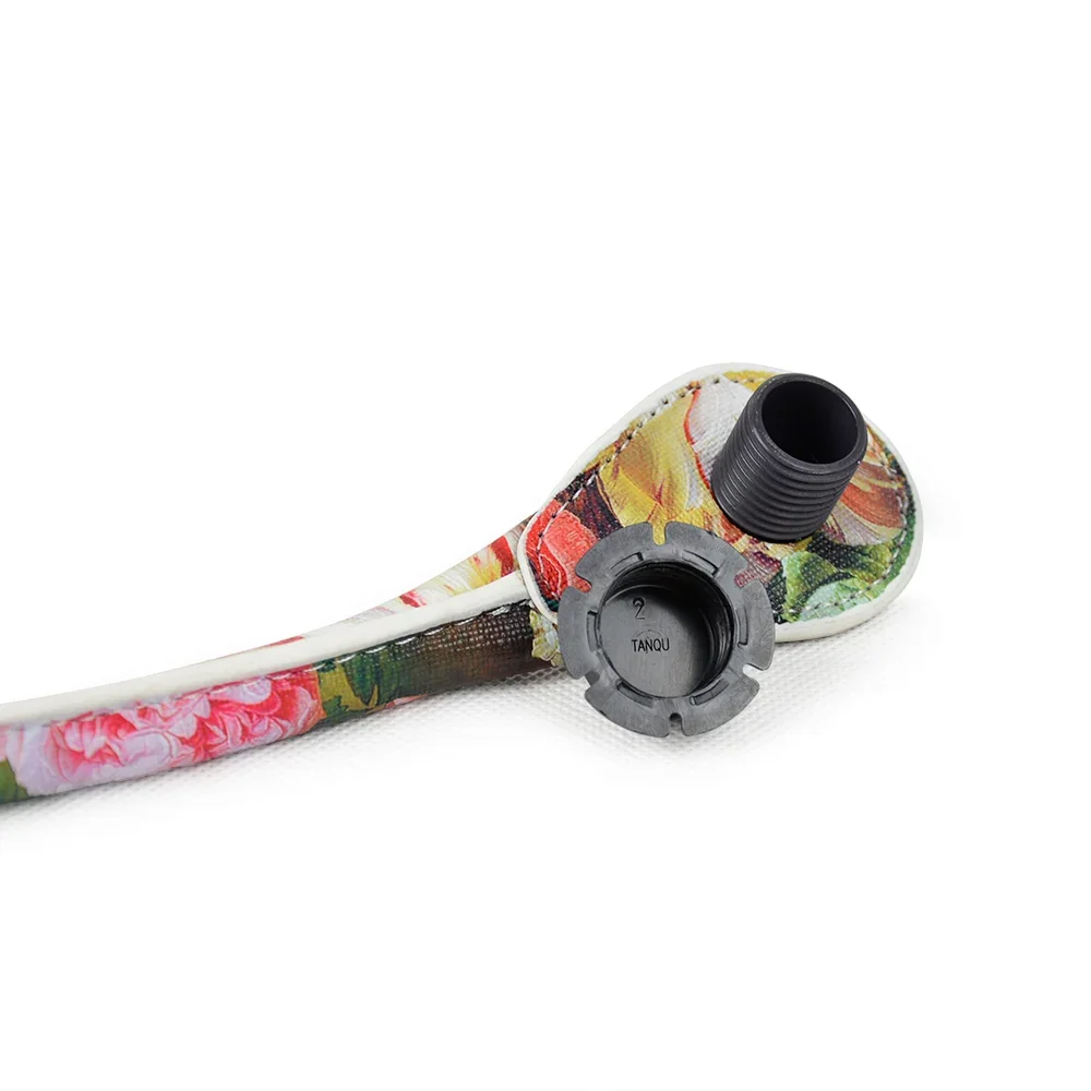TANQU New 1 Pair Short Long Floral Print Soft Faux PU Leather Handle for Obag Classic Mini O Bag Women Shoulder Handbag